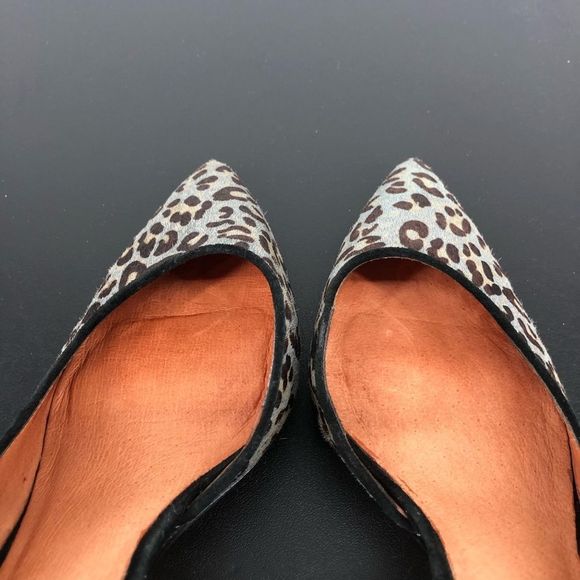 Halogen Leopard Print Heels Calf Hair Marlie D’Orsay Pumps - Picture 11 of 15